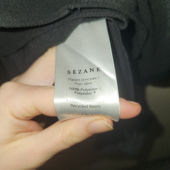 Sezane Black Snap Down Dress - Picture 9 of 9